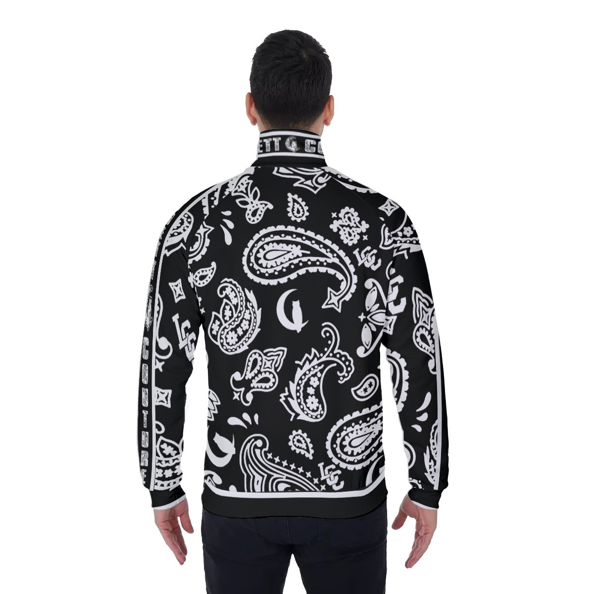 BANDANA PAISLEY BLC Men's Stand Collar Jacket