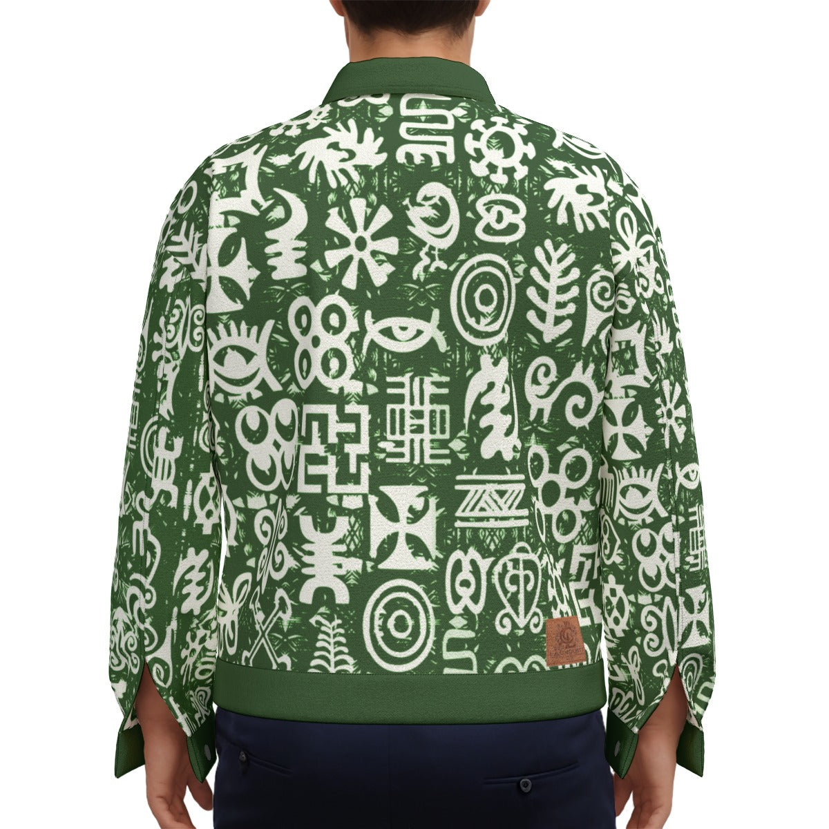 ADINKRA MIXKAKI Unisex Lapel Jacket