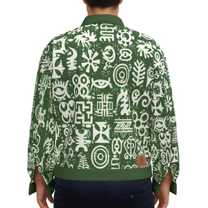 ADINKRA MIXKAKI Unisex Lapel Jacket