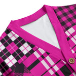 FLEXIN FLANNEL GRAPES Unisex  Cardigan With Button Closure