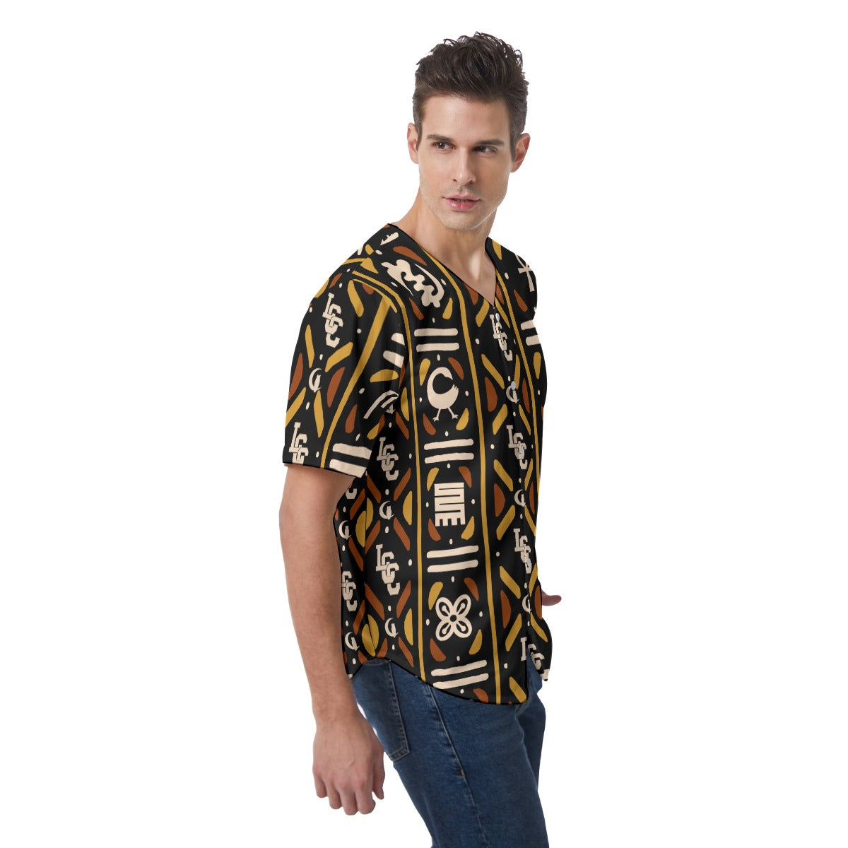 BOGOLAN KMT Men's Short Sleeve Baseball Jersey