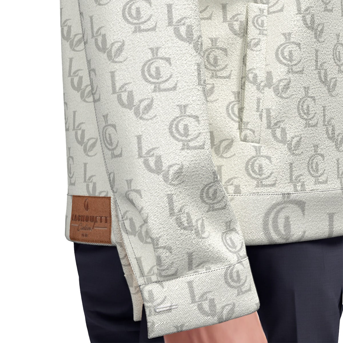 LCC WHT Unisex Lapel Jacket  Cotton