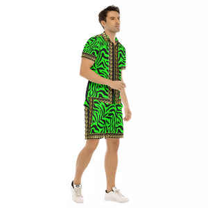 PRIVILEGE FLUO Men's Short Sleeve Shirt Sets