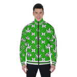 LCC WEEDY GREEN Men's Stand Collar Jacket