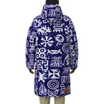 ADINKRA MIXBLUE Unisex Long Down Jacket