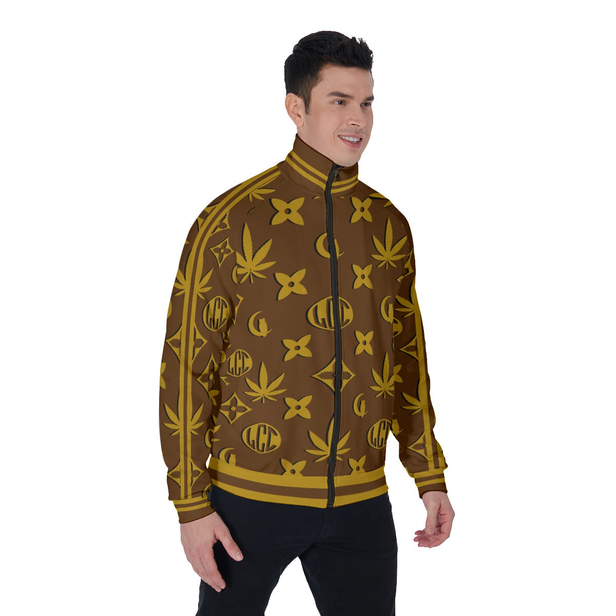 LCC WEEDY CREAMY Men's Stand Collar Jacket