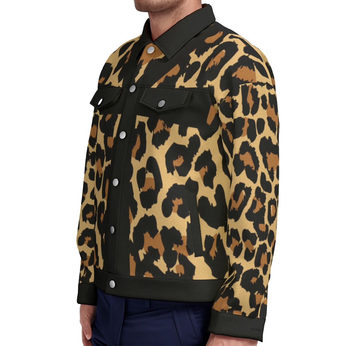 CHEETAH ANKH  Unisex Lapel Jacket
