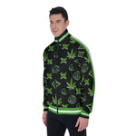 LCC WEEDY GREENBLC Men's Stand Collar Jacket