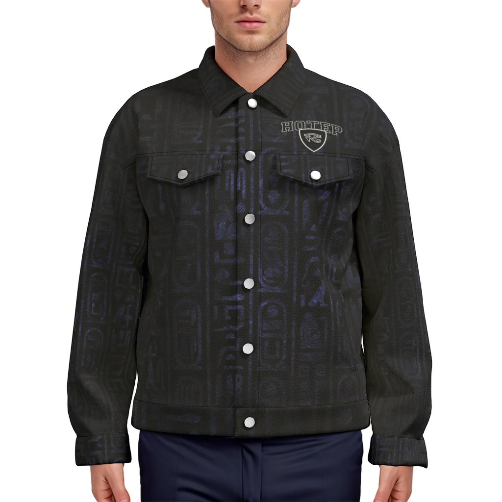 HOTEP EYES Unisex Lapel Jacket  Cotton