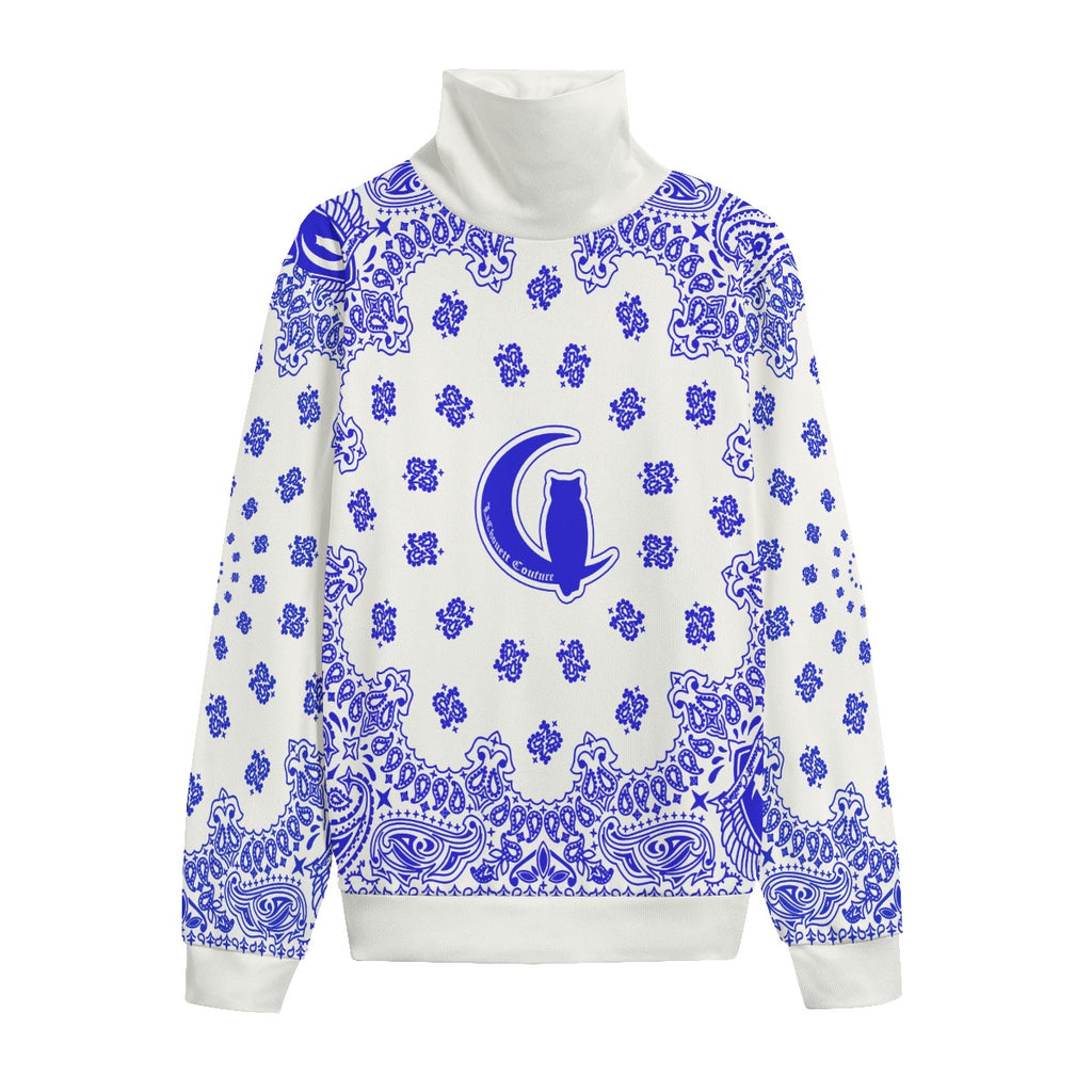 BANDANA Cs'UPWHT Unisex Turtleneck Knitted Fleece Sweater