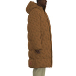 LCC BROWN Unisex Long Down Jacket
