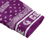 BANDANA MIX GRAPES Unisex Lapel Collar Sweater