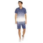 NEW RICH BLUE Men's Short Sleeve Shirt Set