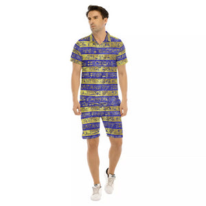 HIEROGLYPH GOLDEN Men's Short Sleeve Shirt Sets