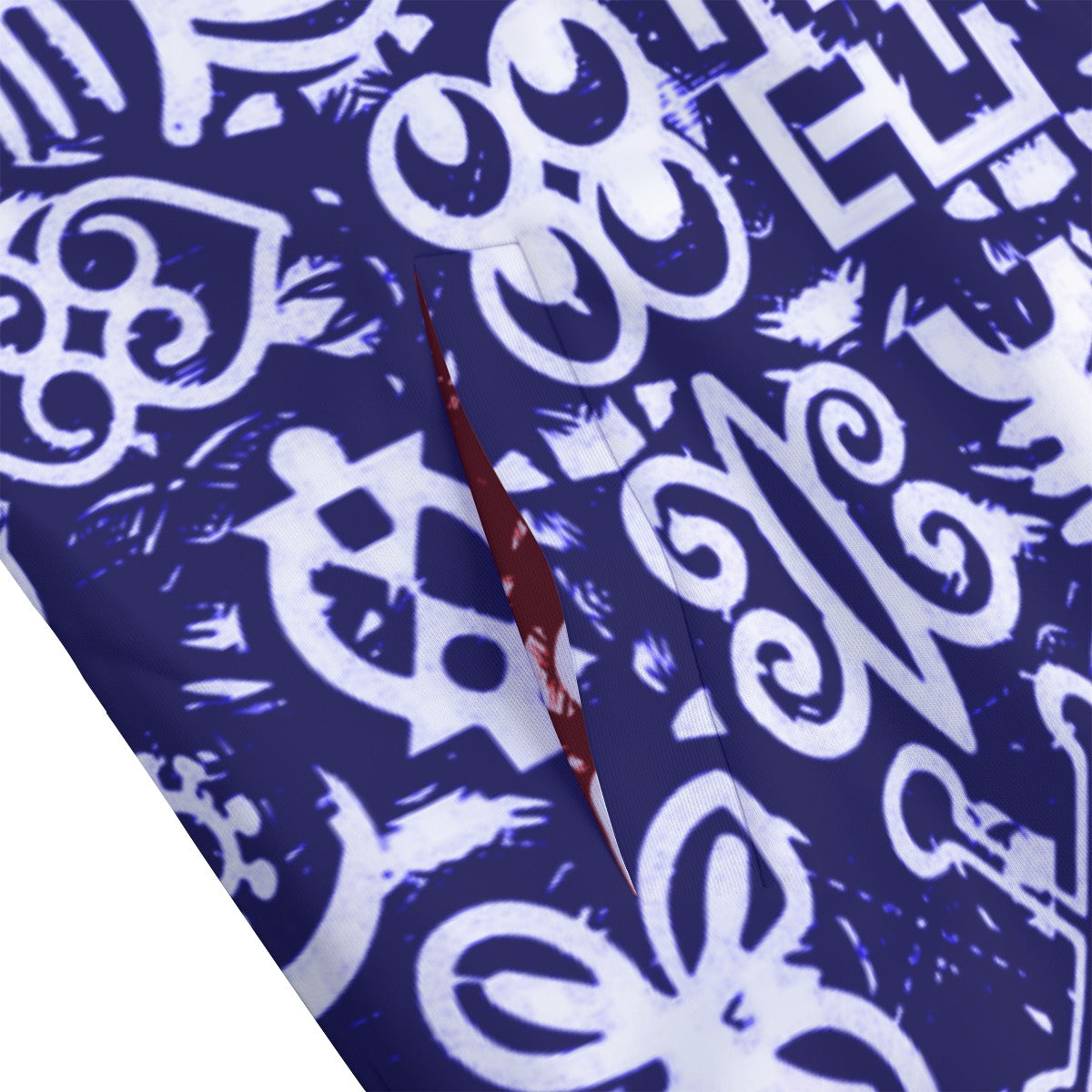 ADINKRA MXBLUE Unisex Stand Collar Jacket