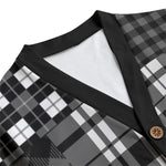 FLEXIN FLANNEL BLC Unisex Cardigan With Button Closure