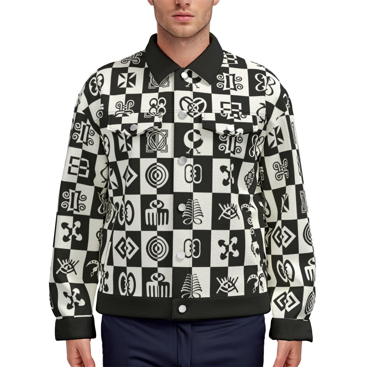 ADINKRA Unisex Lapel Jacket