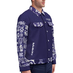 ADINKRA MXBLUE Unisex Lapel Jacket