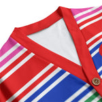 CHUCKY LCC Unisex V-neck Cardigan With Button Closure