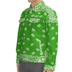 BANDANA FULLY GREEN Unisex Lapel Jacket