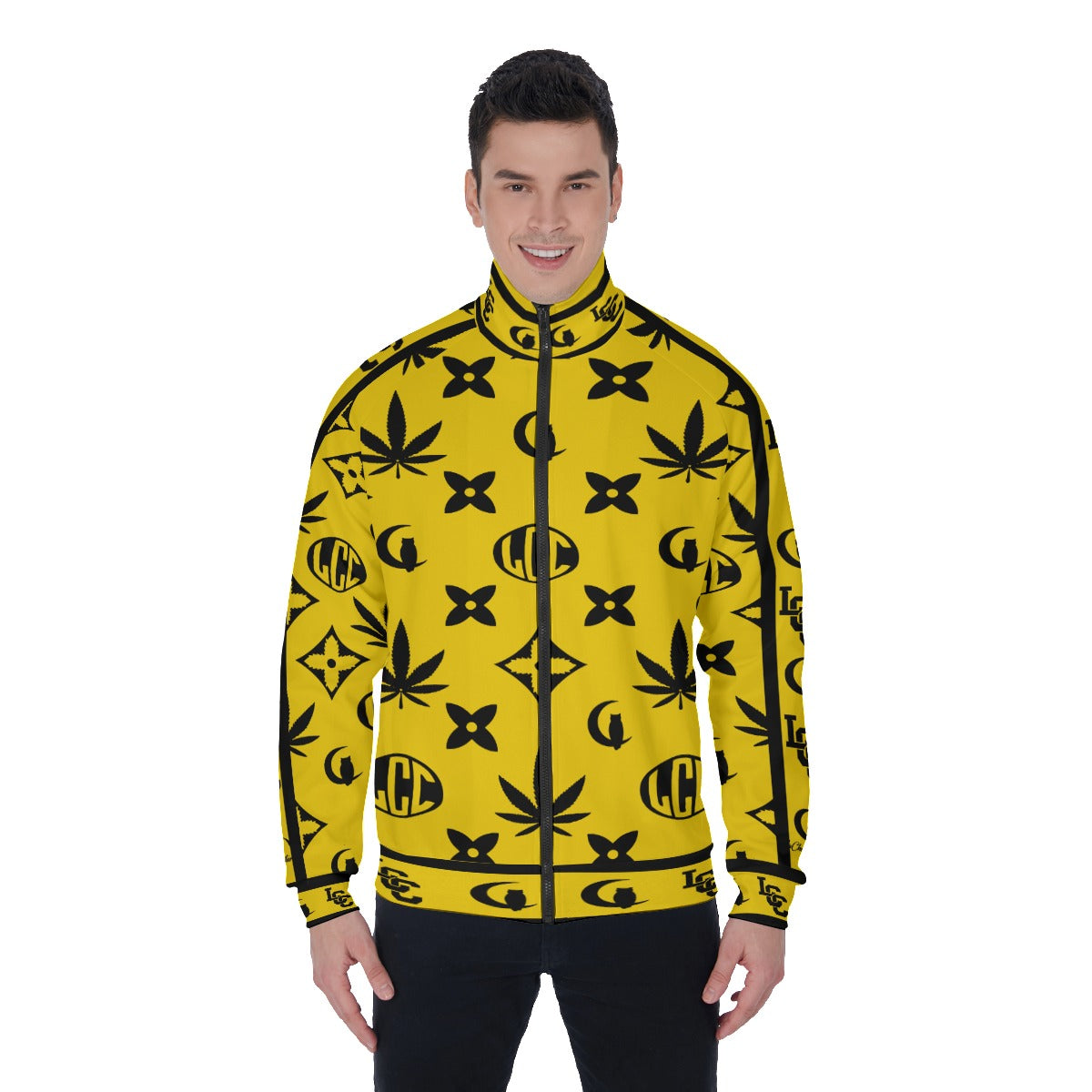 LCC WEEDY YLW Men's Stand Collar Jacket