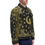 BANDANA GOLD Unisex Lapel Jacket