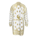 BANDANA GOLDWHT Men's Stand-up Collar Long Shirt