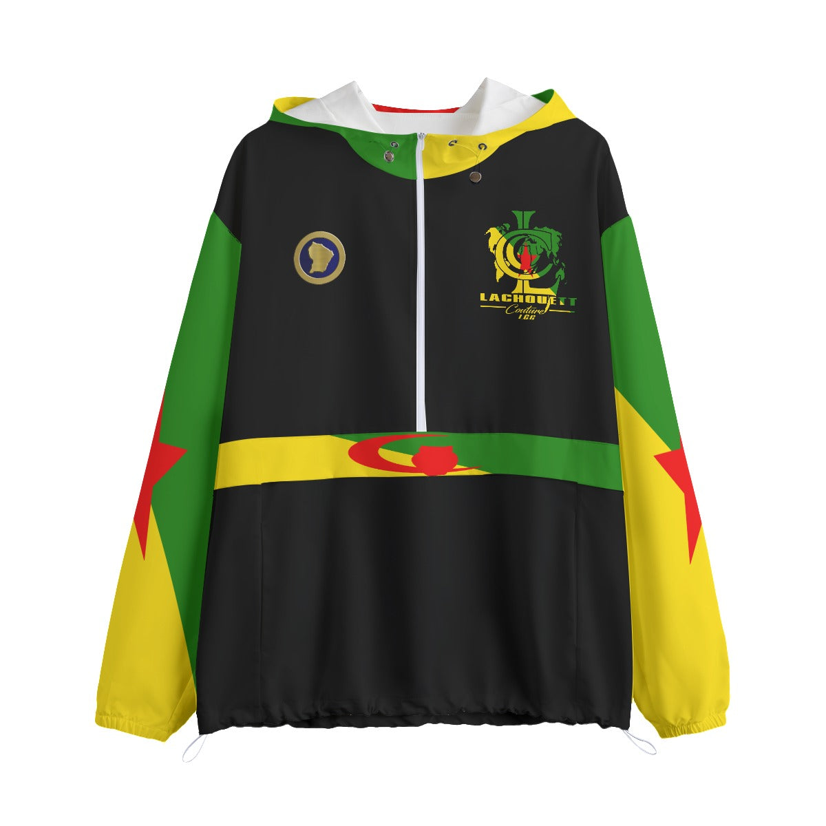 Yana Flag Unisex Jacket With Zipper Closure