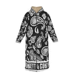 BANDANA PAISLEY BLC Unisex Long Fleece Zip Up Windbreaker