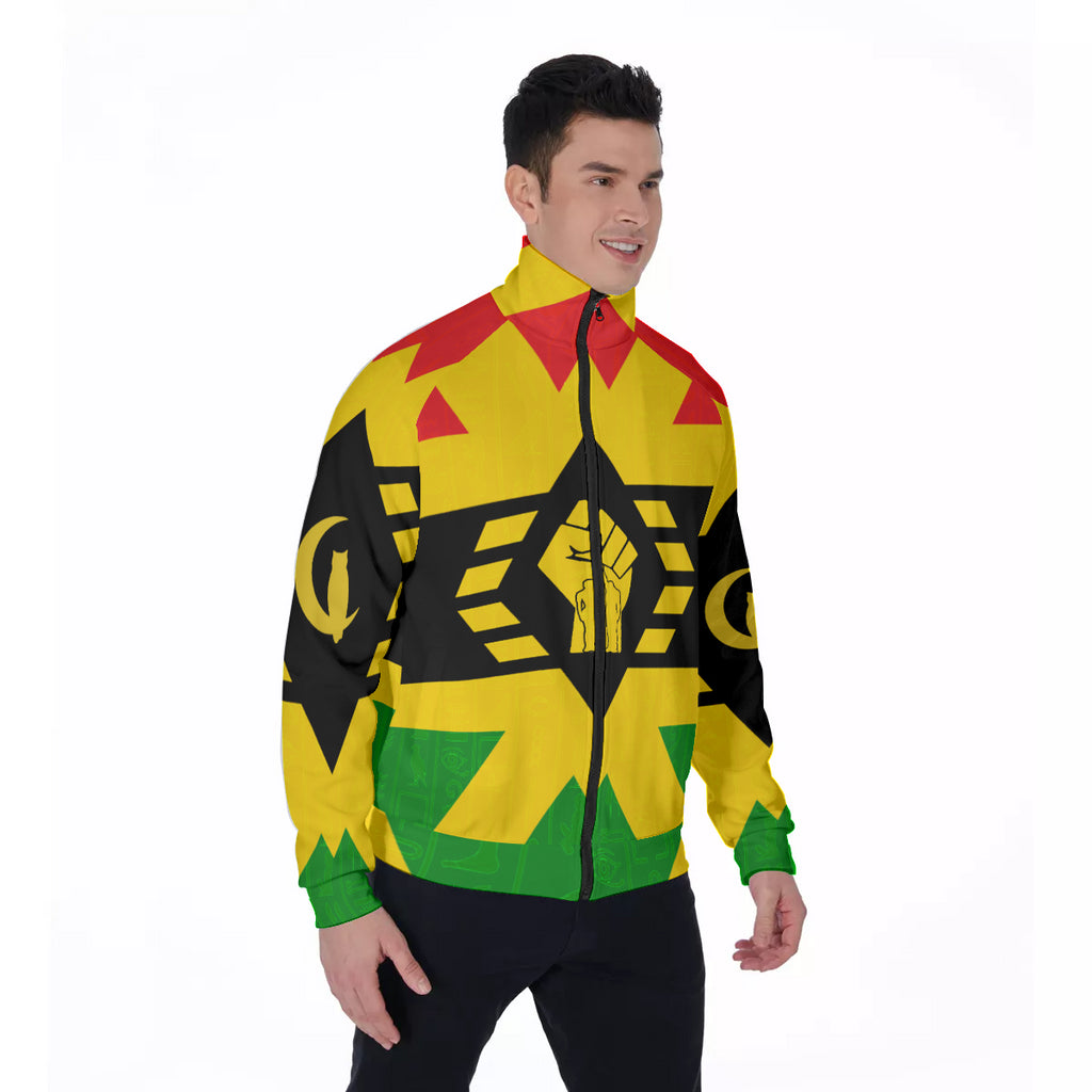 FIST UP RBG Men's Stand Collar Jacket