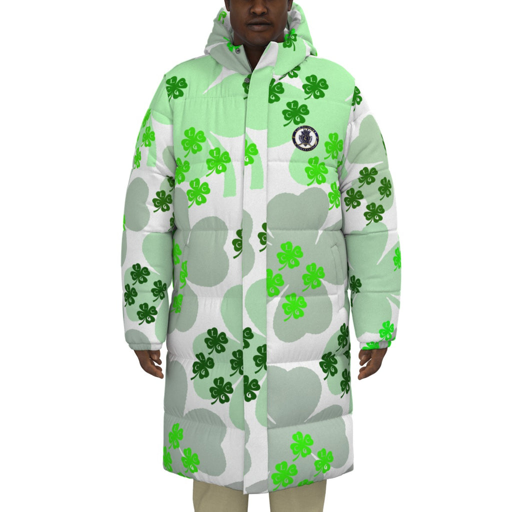LUCKY LEAF Unisex Long Down Jacket
