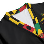 KENTE BUTAN Unisex V-neck Cardigan With Button Closure