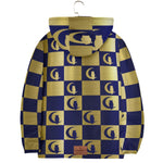 Damier LCC Windbreaker With Zipper Closure And Snap Button