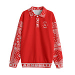 BANDANA MIX Bs'UP1 Unisex Lapel Collar Sweater
