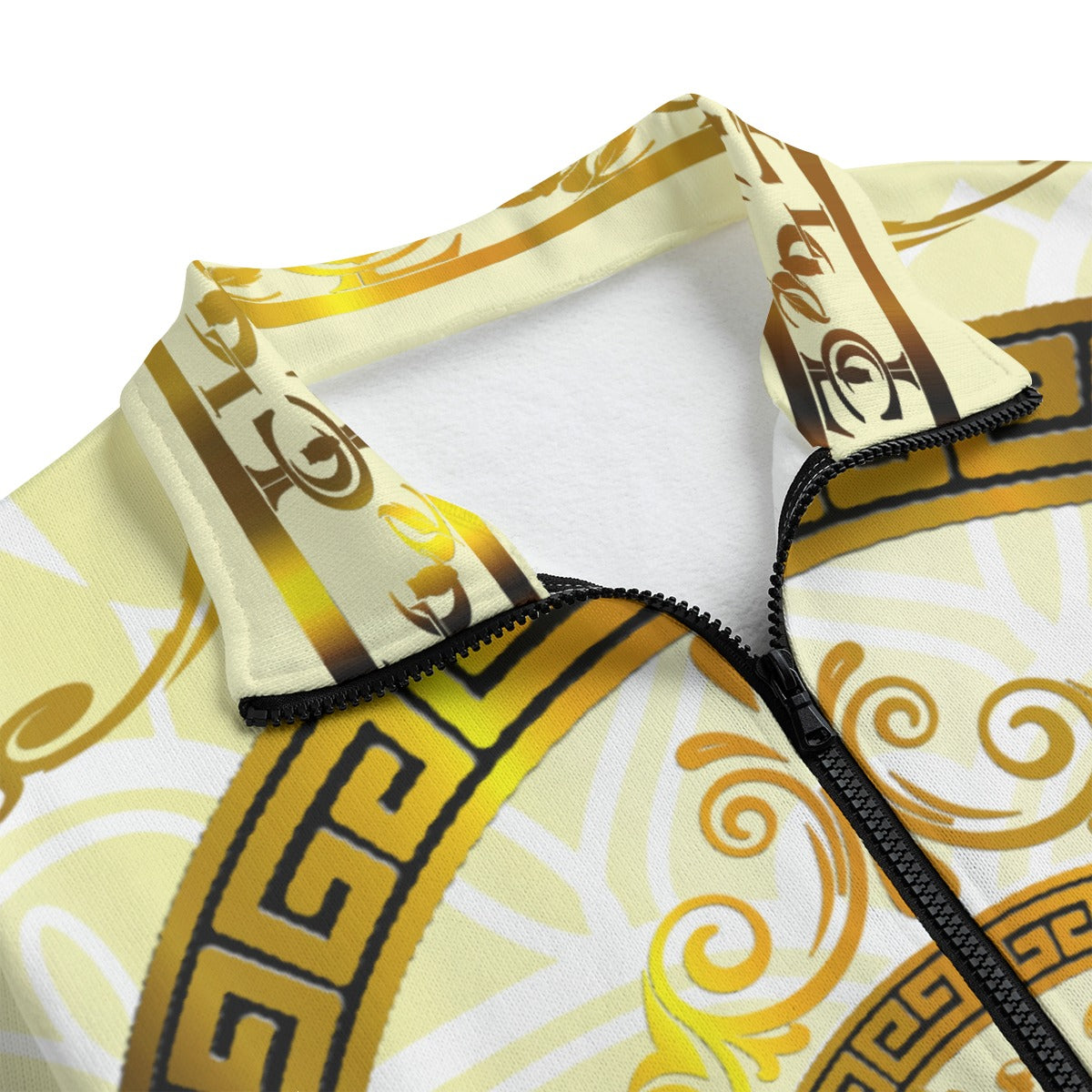 LCC RICH WHT Unisex Stand-up Collar