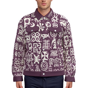 ADINKRA MIXGRAPES Unisex Lapel Jacket