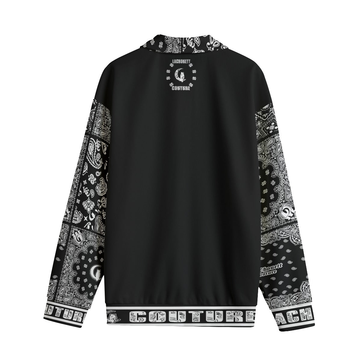 BANDANA MIX BLC1 Unisex Lapel Collar Sweater