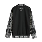 BANDANA MIX BLC1 Unisex Lapel Collar Sweater