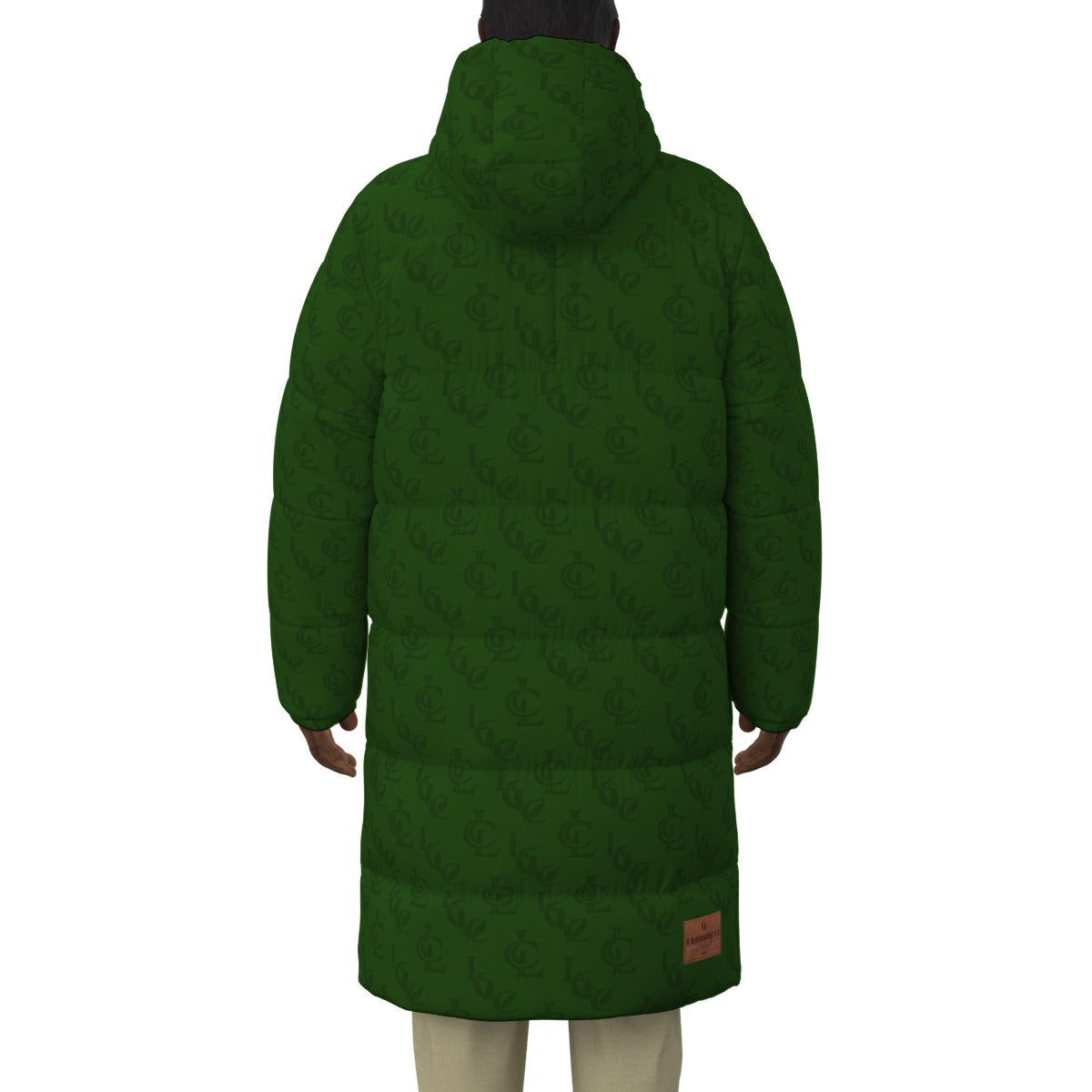 LCC GREEN Unisex Long Down Jacket