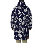 DRILLIN NAVY Unisex Long Down Jacket