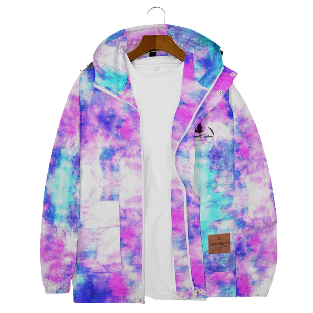 ColorFull LCC Windbreaker With Zipper Closure And Snap Button