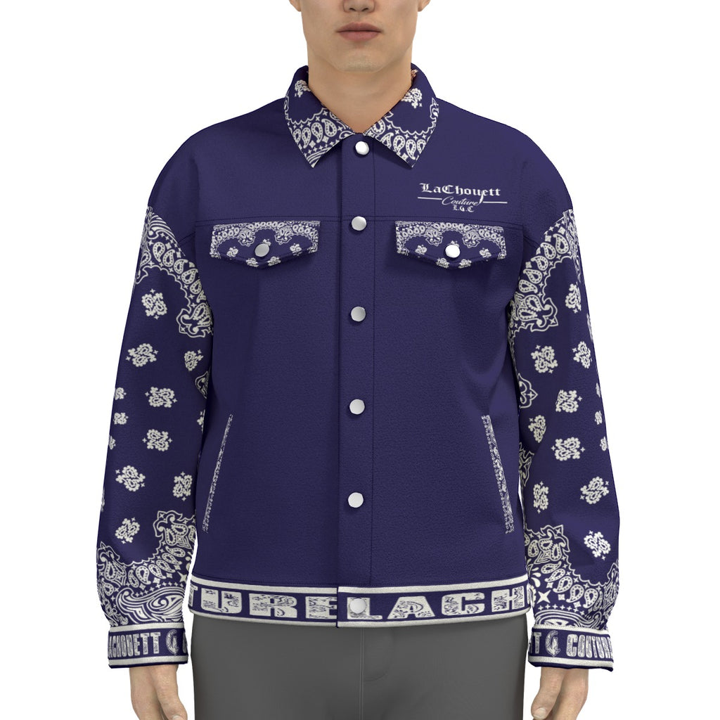 BANDANA V.I.P NAVY Unisex Lapel Jacket