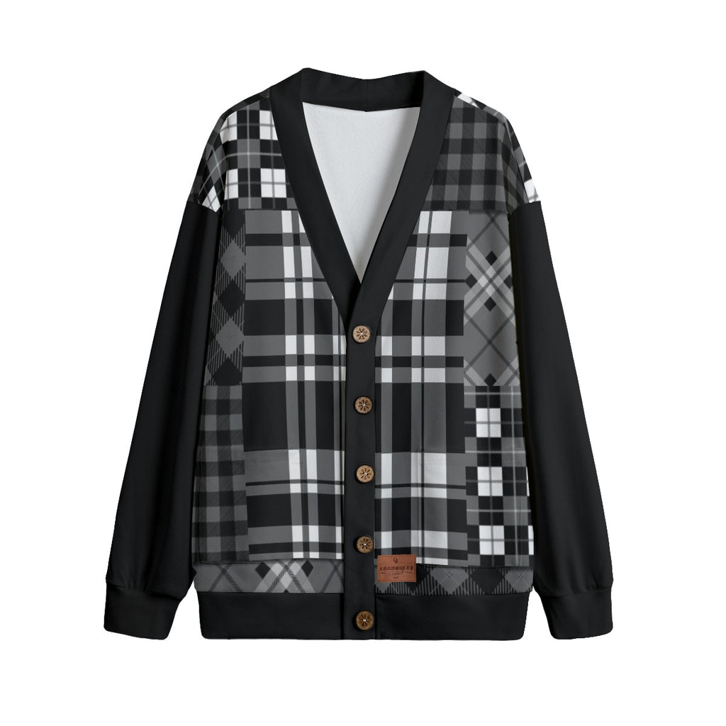 FLEXIN FLANNEL BLC Unisex Cardigan With Button Closure