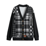 FLEXIN FLANNEL BLC Unisex Cardigan With Button Closure