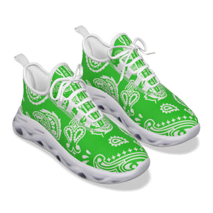 BANDANA PAISLEY GREEN Women's Sports Shoes