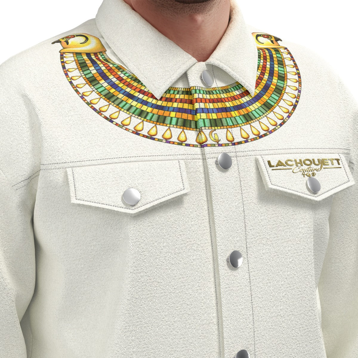 MEDJAY WHT Unisex Lapel Jacket