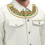MEDJAY WHT Unisex Lapel Jacket