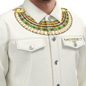 MEDJAY WHT Unisex Lapel Jacket