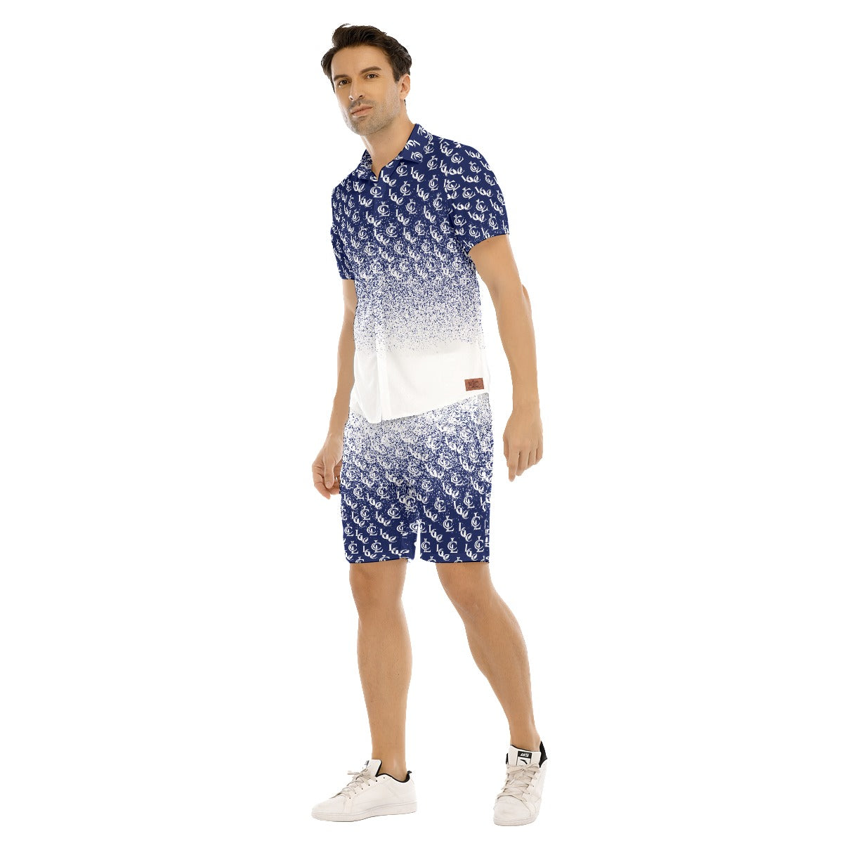 NEW RICH BLUE Men's Short Sleeve Shirt Set