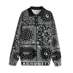 BANDANA MIX BLC Unisex Lapel Collar Sweater